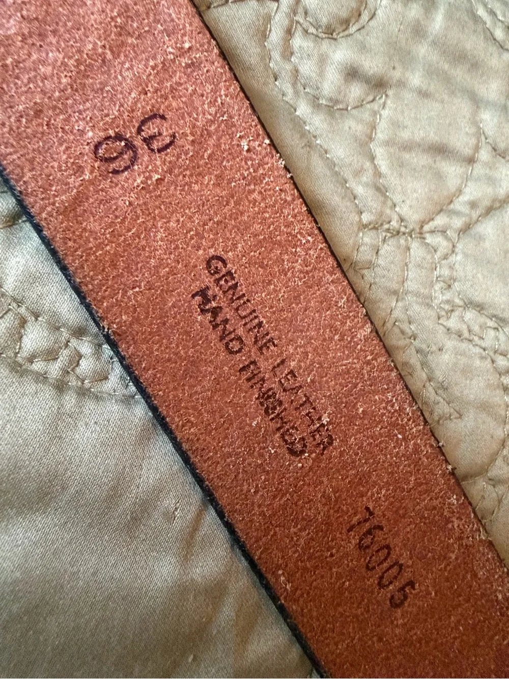 Western Pheasant Buckle Black Basket Weave Leather Belt Chambers Phoenix Size 36